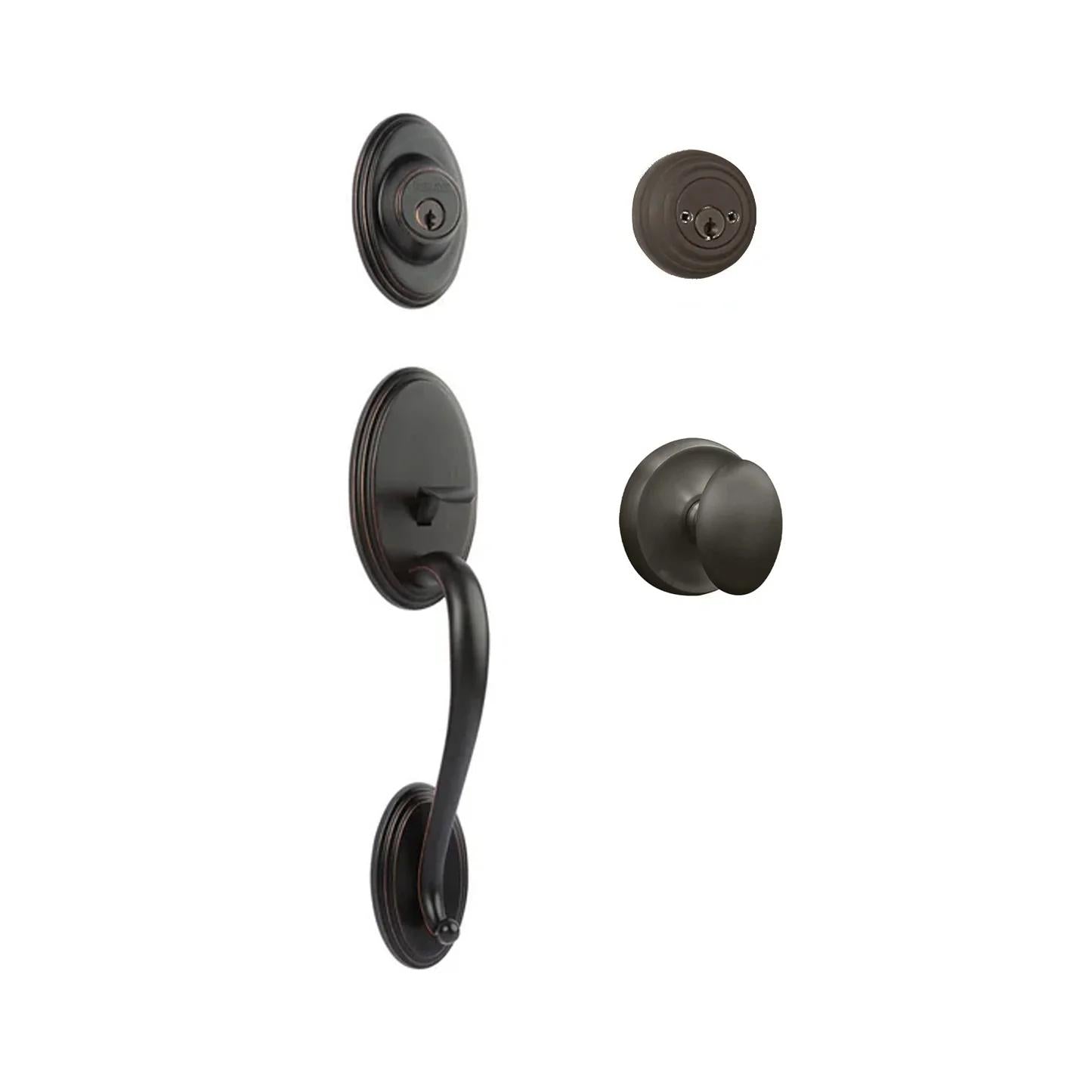 Somme Entry D/C w/Uovo Knob VB BP in Venetian Bronze