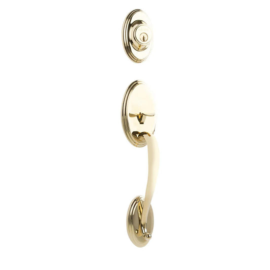 Somme Entry I/C w/Flutto Lever L03 BP in Polished Brass