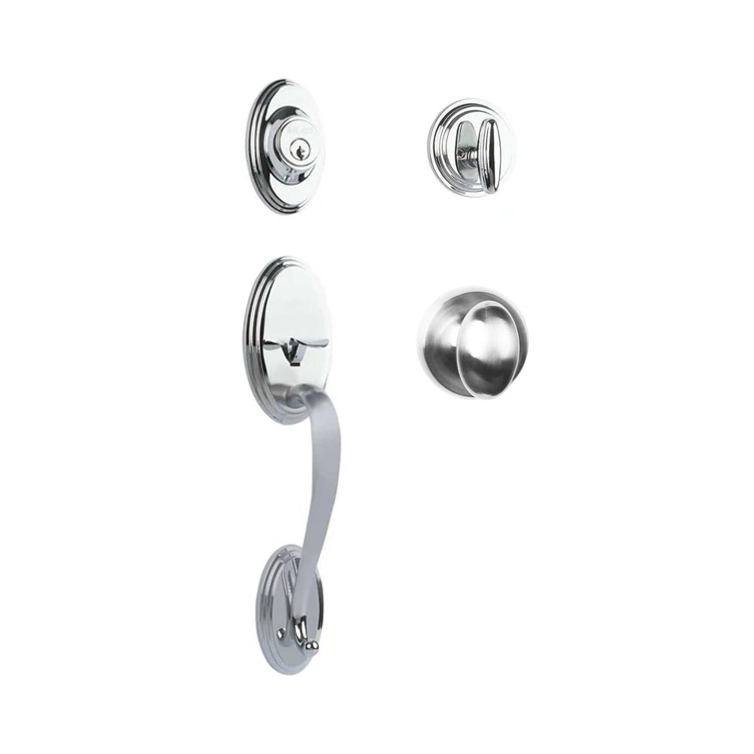 Somme Entry S/C w/Uovo Knob PC BP in Polished Chrome