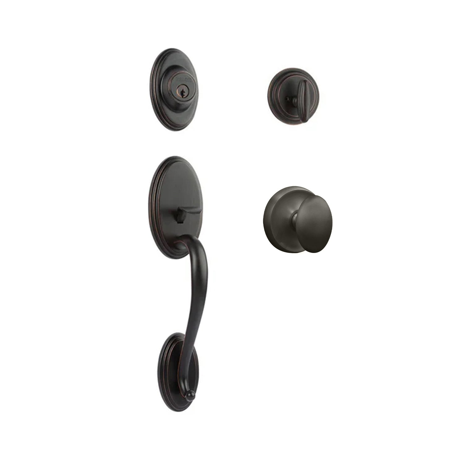 Somme Entry S/C w/Uovo Knob VB BP in Venetian Bronze