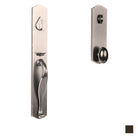 N2LOK Hardware Etna entrance set with egg knob, featuring brass finish and modern design for secure door entry.