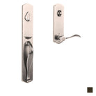 N2LOK Etna Entrance Set with wave lever handle and bronze finish, featuring a sturdy door lock and handle for secure entry.