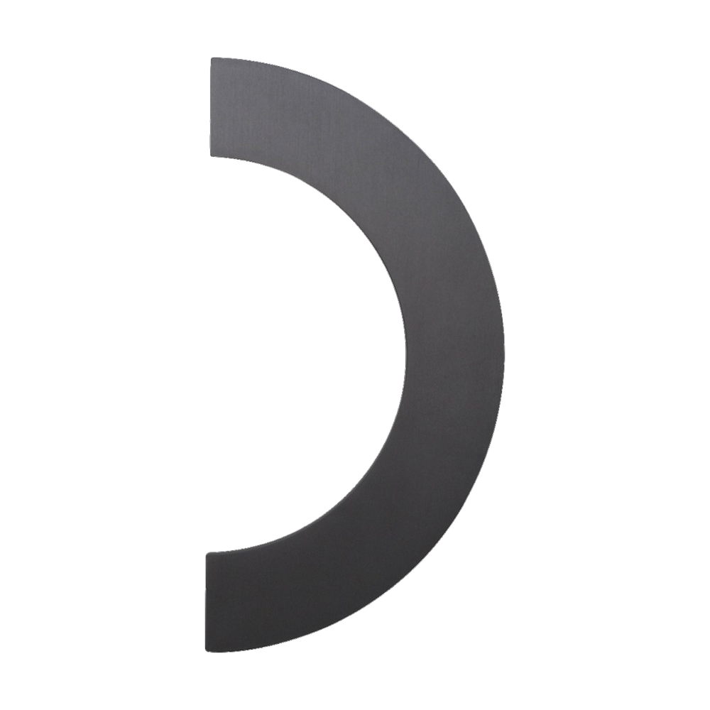 Entry Handle 1/2 Circular Double Satin Gunmetal Grey 300mm in Gun Metal