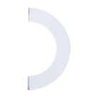 Entry Handle 1/2 Circular Double White 300mm in White