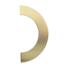 Entry Handle 1/2 Circular Double Satin Brass 300mm in Satin Brass