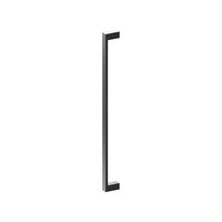 BAR Entrance Pull Handles, Stainless Steel, 25mm x 13mm x 600mm CTC (Back to Back Pair) in Black Teflon