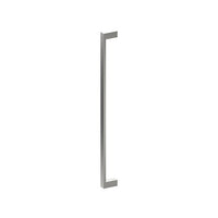 BAR Entrance Pull Handles, Stainless Steel, 25mm x 13mm x 600mm CTC (Back to Back Pair) in Prepared for Powder Coat