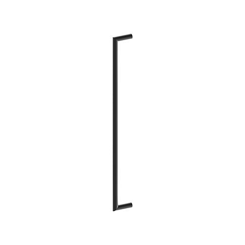 Stainless steel CETINA entrance pull handle by Style Finish Doorware, 25mm diameter, sleek modern door hardware.