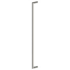 Stainless steel CETINA entrance pull handles by Style Finish Doorware, 25mm diameter, mounted on a door.