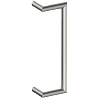 CETINA OFFSET Entrance Pull Handles, Stainless Steel, 25mm Ø x 400mm CTC (Back to Back Pair) in Satin Stainless