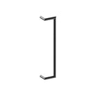 CETINA OFFSET Entrance Pull Handles, Stainless Steel, 25mm Ø x 600mm CTC (Back to Back Pair) in Black Teflon