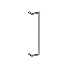 CETINA OFFSET Entrance Pull Handles, Stainless Steel, 25mm Ø x 600mm CTC (Back to Back Pair) in Polished Stainless