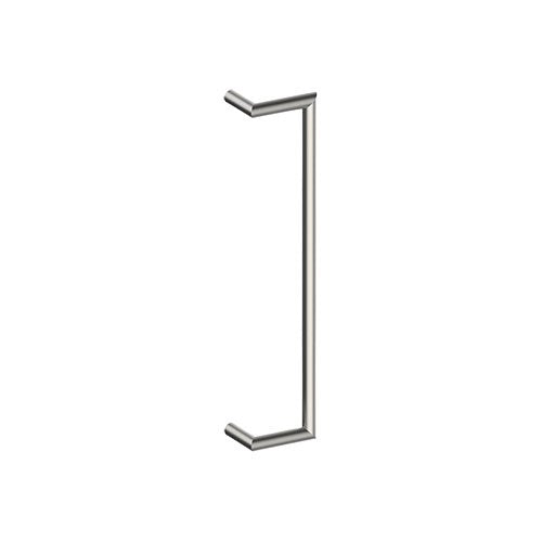 CETINA OFFSET Entrance Pull Handles, Stainless Steel, 25mm Ø x 600mm CTC (Back to Back Pair) in Satin Stainless