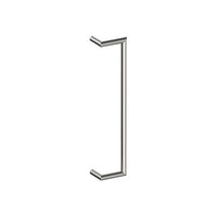 CETINA OFFSET Entrance Pull Handles, Stainless Steel, 25mm Ø x 600mm CTC (Back to Back Pair) in Satin Stainless