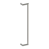 CETINA OFFSET Entrance Pull Handles, Stainless Steel, 25mm Ø x 800mm CTC (Back to Back Pair) in Satin Stainless
