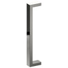 LINEA Entrance Pull Handles, Stainless Steel, 38mm x 25mm x 400mm CTC (Back to Back Pair) in Polished Stainless