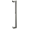 LINEA OFFSET Entrance Pull Handles, Stainless Steel, 38mm x 25mm x 800mm CTC (Back to Back Pair) in Polished Stainless