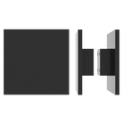 Square entrance pull handle by Style Finish Doorware, 10mm face, black finish, suitable for modern door applications