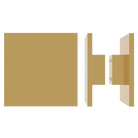 Square entrance pull handle by Style Finish Doorware, 10mm face, modern metal door hardware with sleek design.