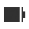 Single M03 Square Entrance Pull Handle, 10mm Face, 150mm x 150mm in Satin Anodised Gunmetal CO#3
