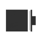Square entrance pull handle by Style Finish Doorware with 10mm face, featuring a sleek black finish and modern design.