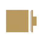 Square entrance pull handle by Style Finish Doorware with a 10mm face for modern door access.