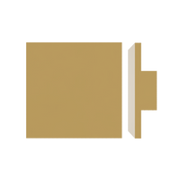 Square entrance pull handle by Style Finish Doorware with a 10mm face for modern door access.