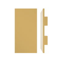 Rectangular entrance pull handle with 10mm face by Style Finish Doorware, installed on a door, showcasing sleek metal design.
