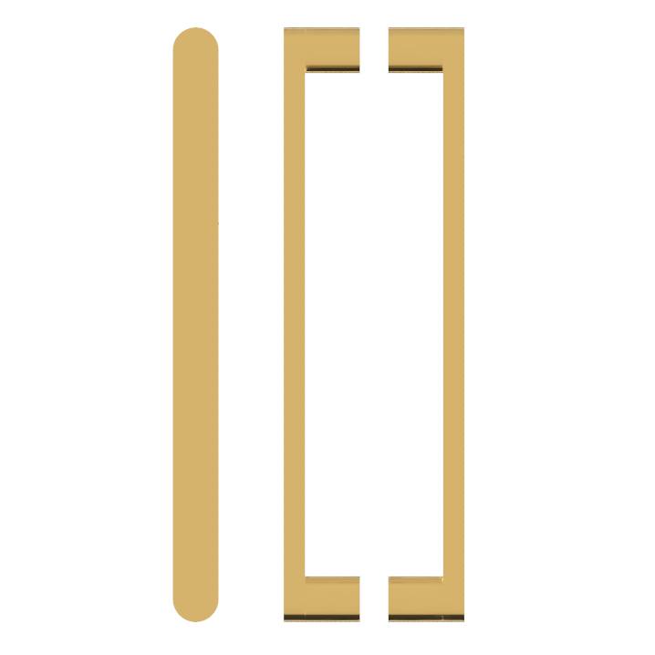 Style Finish Doorware M05 entrance pull handles, 25mm diameter, with a sleek finish, suitable for modern doors.
