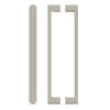 Pair BTB Entrance Pull Handle, Front W25mm x H12mm, Stands H35mm, Projection 57mm, 600mm CTC in Satin Anodised Nickel SFD#D