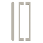 Stylish M05 Entrance Pull Handles by Style Finish Doorware, 25mm diameter, with a sleek silver finish on a door handle.