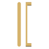 Single Entrance Pull Handle, Front W25mm x H12mm, Stands H35mm, Projection 57mm, 600mm CTC in Satin Anodised Brass SFD#3