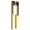 Pair of Blade Pull Handles with Cutout, 900mm long x 19mm wide x 40mm, back to back fixed in Satin Anodised Brass SFD#3