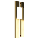 Pair of Style Finish Doorware M09 Blade Pulls with cutout design, featuring sleek brushed satin finish for modern cabinet or door use.