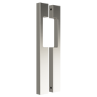 Pair of Style Finish Doorware M09 Blade Pulls with cutout design in satin nickel finish for modern cabinet or drawer pulls