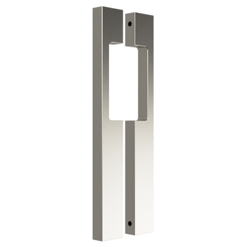 Pair of Blade Pull Handles with Cutout, 900mm long x 19mm wide x 40mm, back to back fixed in Satin Anodised Nickel SFD#D
