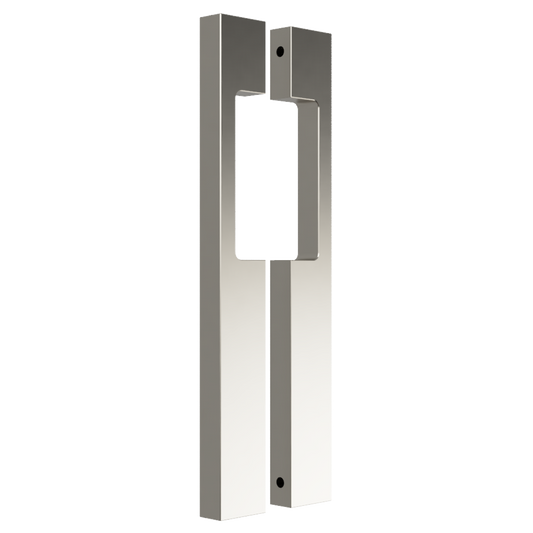 Pair of Blade Pull Handles with Cutout, 900mm long x 19mm wide x 40mm, back to back fixed in Satin Anodised Nickel SFD#D
