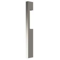 Silver M09 Blade Pulls with cutout design from Style Finish Doorware, single surface fix, sleek and modern door hardware.
