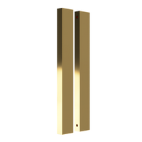 Pair of Sliding Door Blade Pulls, 900mm long x 19mm wide x 50mm, back to back fixed in Satin Anodised Brass SFD#3