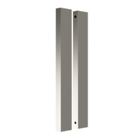Pair of Sliding Door Blade Pulls, 900mm long x 19mm wide x 50mm, back to back fixed in Satin Anodised Nickel SFD#D