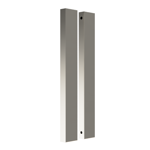 Pair of Sliding Door Blade Pulls, 900mm long x 19mm wide x 50mm, back to back fixed in Satin Anodised Nickel SFD#D