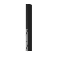 Single Sliding Door Blade Pull Handle, 900mm long x 19mm wide x 50mm projection, rear fixed with no visible fixings in Satin Anodised Gunmetal CO#3