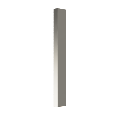 Single Sliding Door Blade Pull Handle, 900mm long x 19mm wide x 50mm projection, surface fixed in Satin Anodised Nickel SFD#D