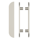 Pair of M18 Entrance Pull Handle, 10mm Face, H900mm x W60mmx CTC750mm in Satin Anodised Nickel SFD#D