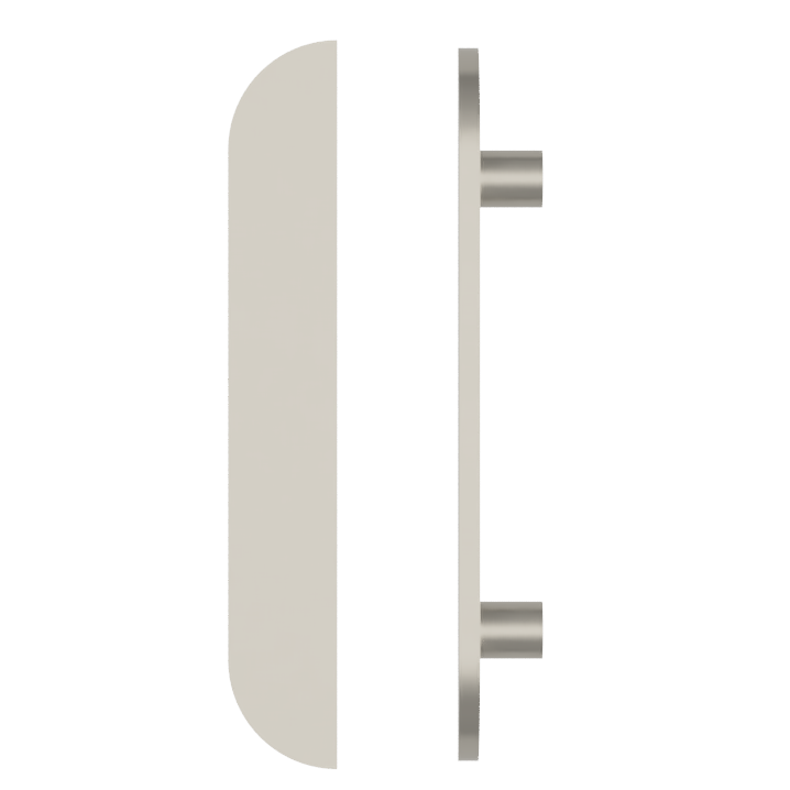 Single M18 Entrance Pull Handle, 10mm Face, H900mm x W60mmx CTC750mm in Satin Anodised Nickel SFD#D