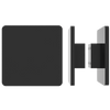 Pair of M19 Square Entrance Pull Handles, 10mm Face, 300mm x 300mm in Satin Anodised Gunmetal CO#3