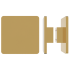 Pair of M19 Square Entrance Pull Handles, 10mm Face, 300mm x 300mm in Satin Anodised Brass SFD#3