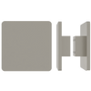 Pair of M19 Square Entrance Pull Handles, 10mm Face, 300mm x 300mm in Satin Anodised Nickel SFD#D