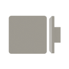Single M19 Square Entrance Pull Handle with 10mm Radius Corners, 10mm Face, 300mm x 300mm in Satin Anodised Nickel SFD#D