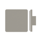 Single M19 Square Entrance Pull Handle with 10mm Radius Corners, 10mm Face, 300mm x 300mm in Satin Anodised Nickel SFD#D